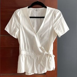 Madewell white wrap shirt - Size XS